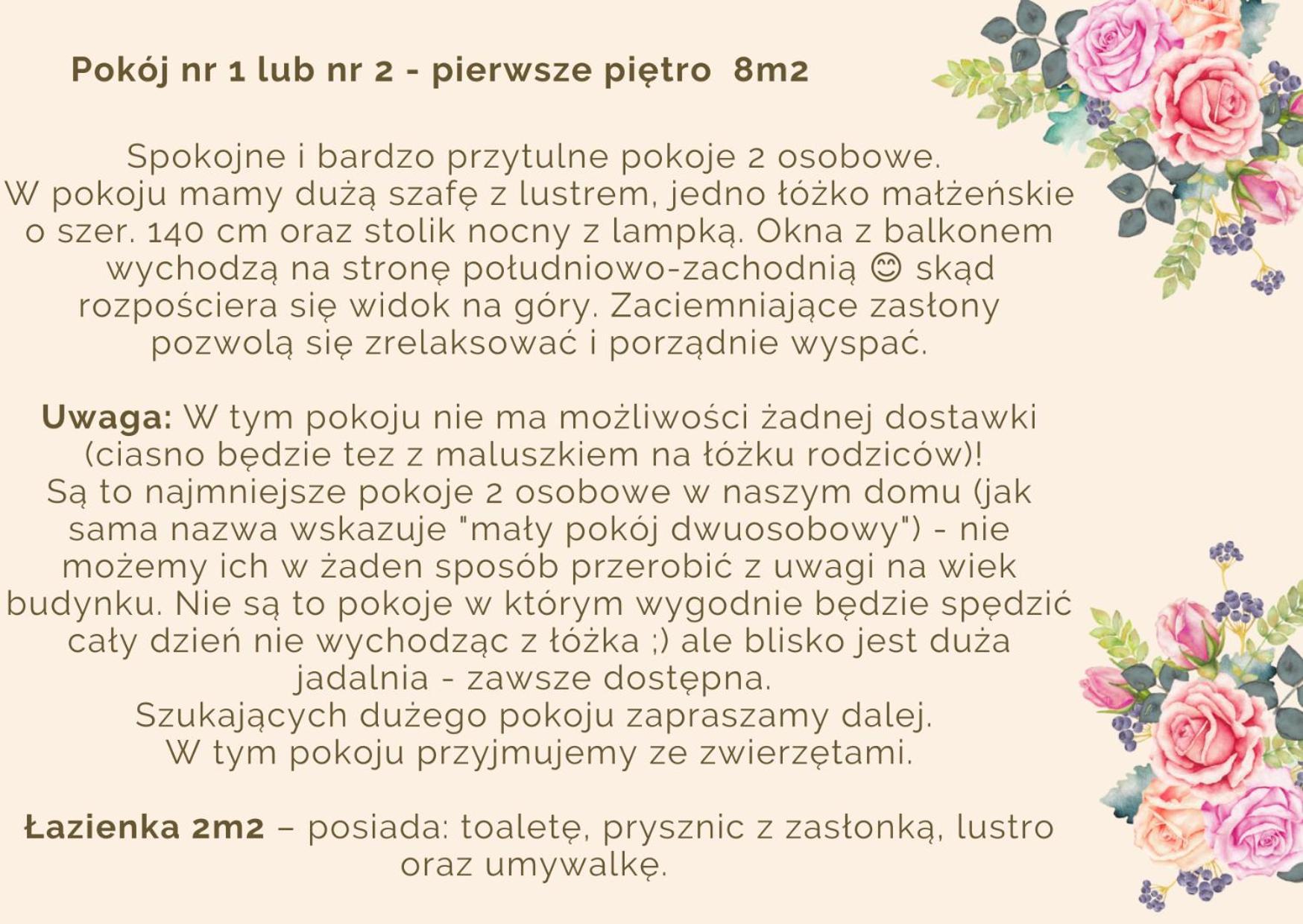 Willa Jodla Wisła Szoba fotó